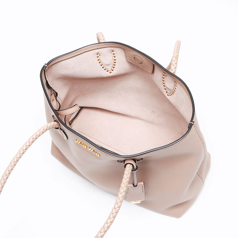 Miu Miu leather Tote Bag pink WS13399