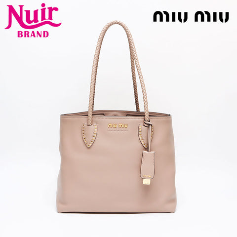Miu Miu leather Tote Bag pink WS13399