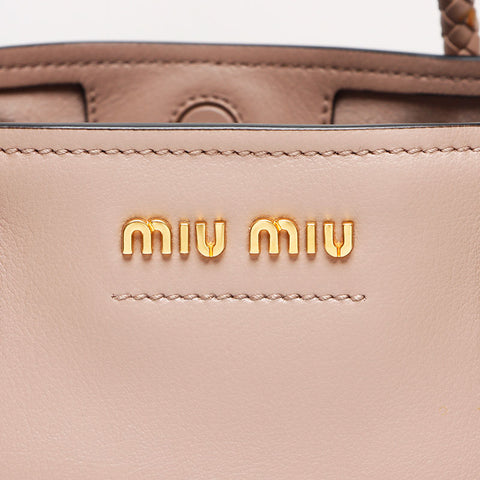 Miu Miu leather Tote Bag pink WS13399