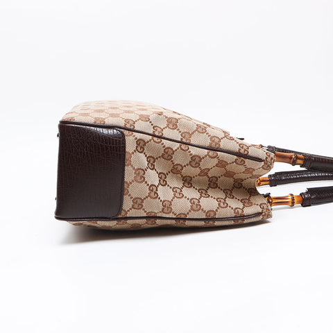 グッチ GUCCI GG キャンバス バンブー トートバッグ ベージュ WS13400