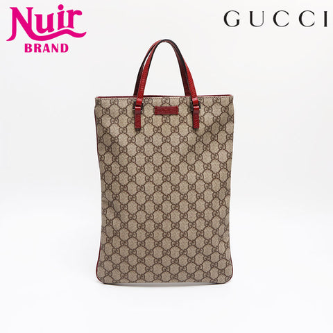 グッチ GUCCI GG スプリーム PVC ハンドバッグ ベージュ WS13401