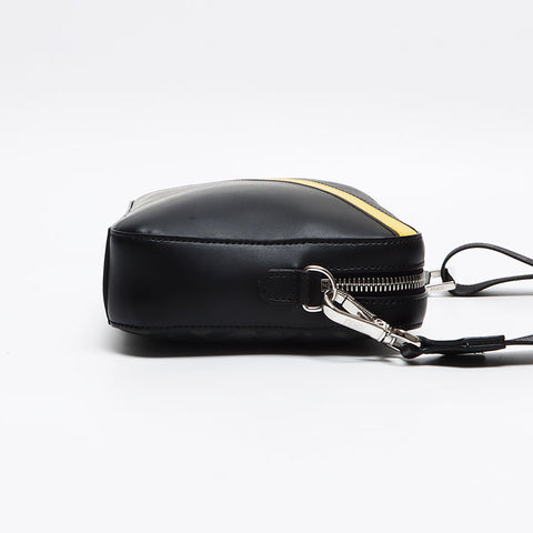 FENDI Diagonal Camera Case Shoulder Bag black WS13407