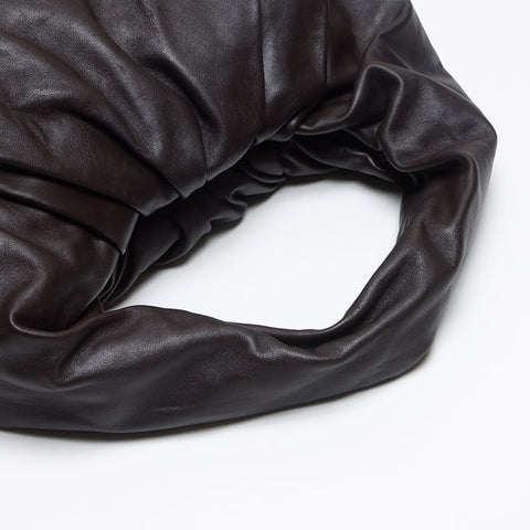 ボッテガヴェネタ BOTTEGAVENETA レザー ポーチ ホーボー ショルダーバッグ ブラウン WS13409