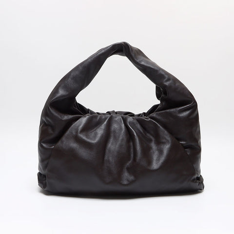 ボッテガヴェネタ BOTTEGAVENETA レザー ポーチ ホーボー ショルダーバッグ ブラウン WS13409