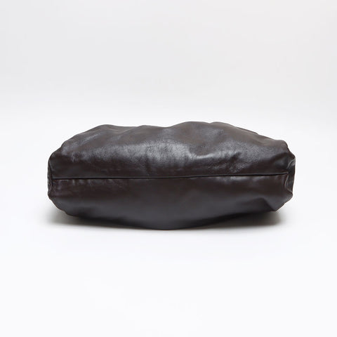 ボッテガヴェネタ BOTTEGAVENETA レザー ポーチ ホーボー ショルダーバッグ ブラウン WS13409