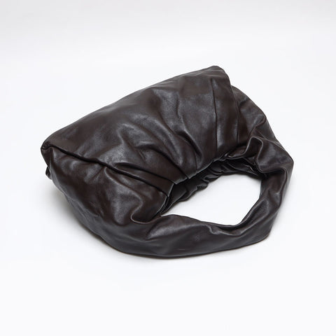 ボッテガヴェネタ BOTTEGAVENETA レザー ポーチ ホーボー ショルダーバッグ ブラウン WS13409