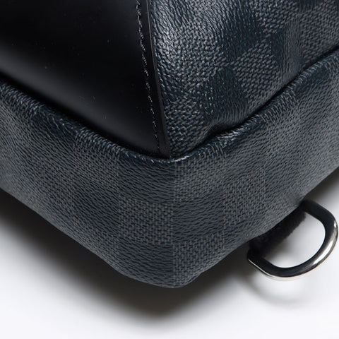 ルイ・ヴィトン LOUIS VUITTON 2017年 ダミエ グラフィット ステッカーズ アヴェニュー スリング ショルダーバッグ ブラック WS13410