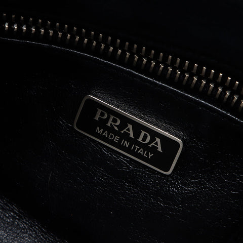 プラダ PRADA ムーン パデッドナッパレザー ショルダーバッグ ブラック WS13412