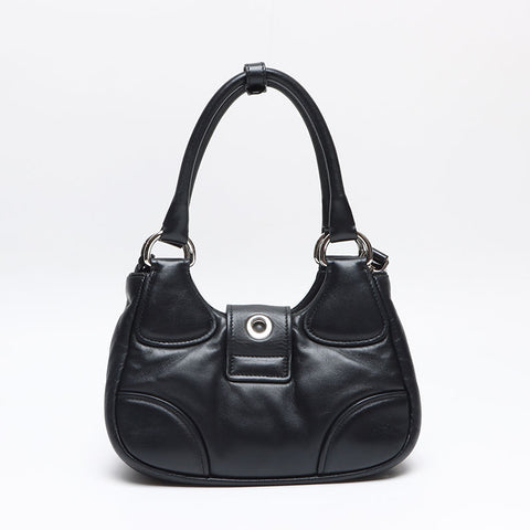 プラダ PRADA ムーン パデッドナッパレザー ショルダーバッグ ブラック WS13412