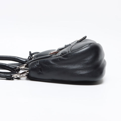 プラダ PRADA ムーン パデッドナッパレザー ショルダーバッグ ブラック WS13412