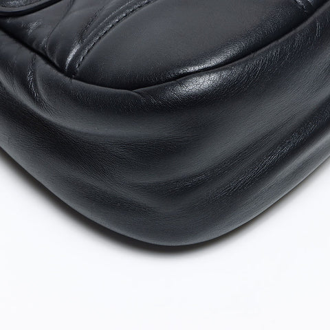 プラダ PRADA ムーン パデッドナッパレザー ショルダーバッグ ブラック WS13412