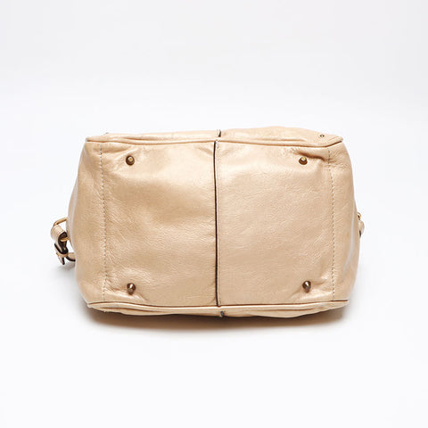 Chloe Paddington Leather 2way Shoulder Bag gold WS13414