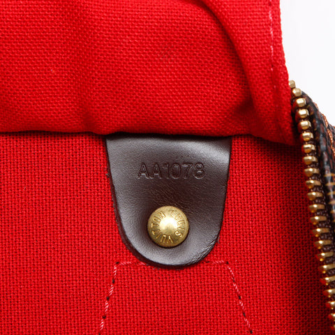 ルイ・ヴィトン LOUIS VUITTON 2008年製 ダミエ スピーディ30 ボストンバッグ ブラウン WS13415