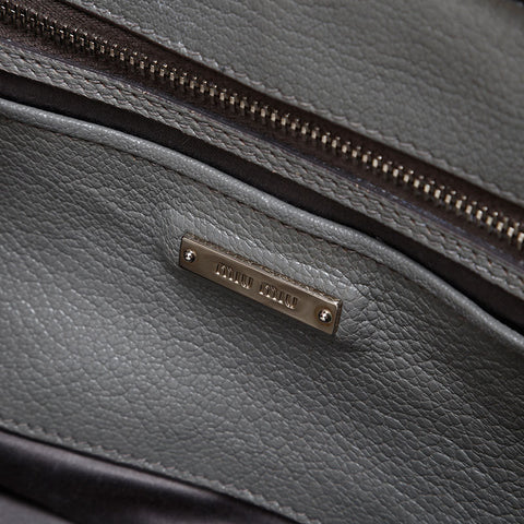 Miu Miu Leather Logo 2way Handbag gray WS13424