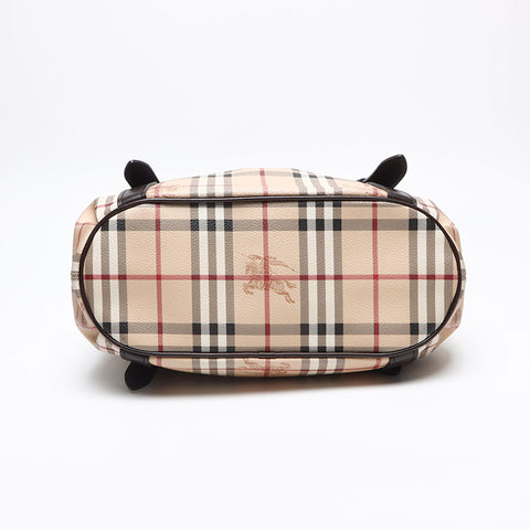 バーバリー BURBERRY ノバチェック 2way PVC ショルダーバッグ ベージュ WS13428