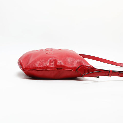 LOEWE Leather Logo 2way Heritage Shoulder Bag Red WS13431