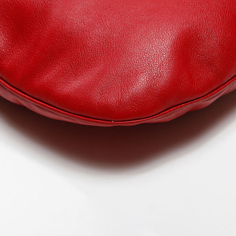 LOEWE Leather Logo 2way Heritage Shoulder Bag Red WS13431