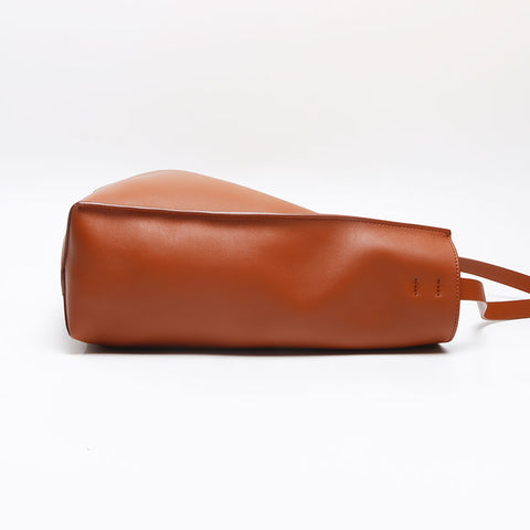 MARNI Medium Museo hobo bag in leather Shoulder Bag Brown WS13434