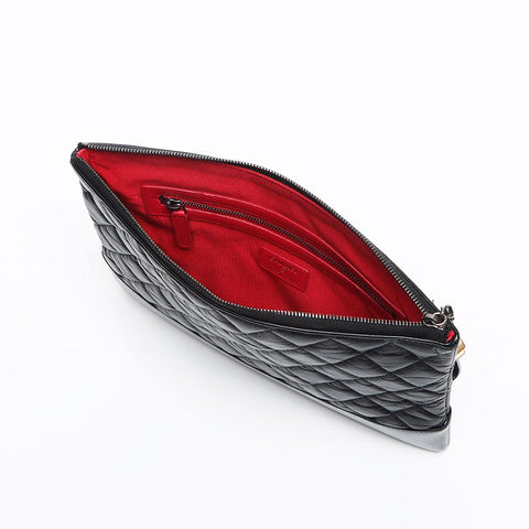 CHANEL Gabriel Leather 25 Series 2018 Clutch bag black WS13439
