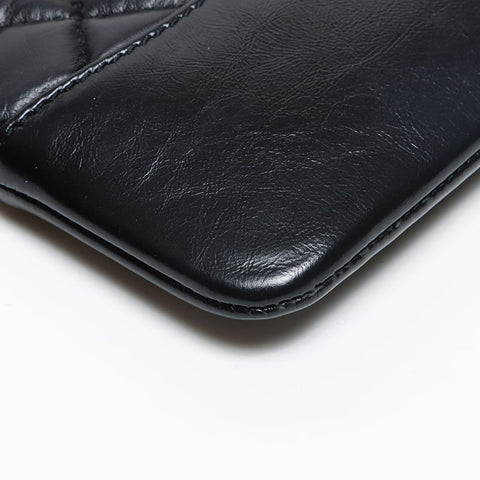 CHANEL Gabriel Leather 25 Series 2018 Clutch bag black WS13439