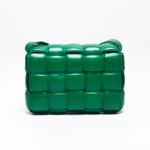 BOTTEGAVENETA Padded Cassette Leather Shoulder Bag green WS13441