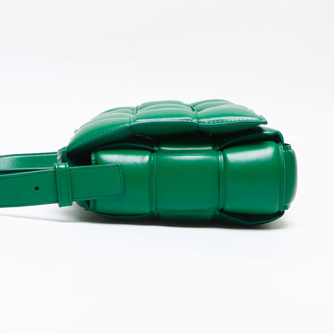 BOTTEGAVENETA Padded Cassette Leather Shoulder Bag green WS13441