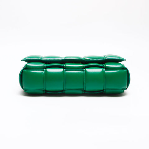 BOTTEGAVENETA Padded Cassette Leather Shoulder Bag green WS13441