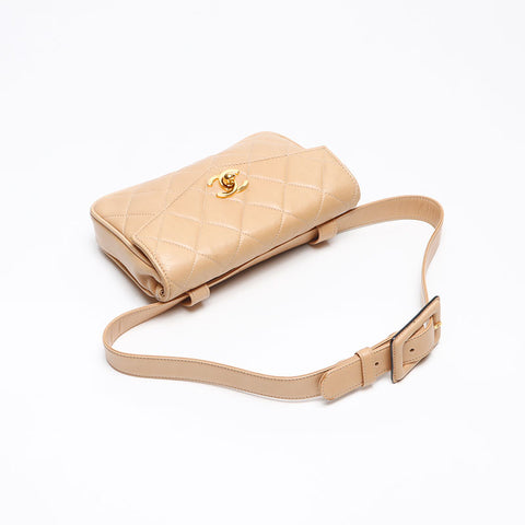 CHANEL Matrasse Waist bag beige WS13442