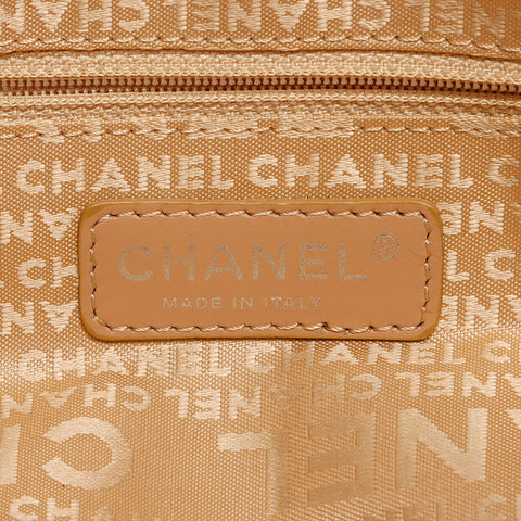 CHANEL Caviar Skin Chocolate Bar Bowling Bag No. 9 2004-2005 Shoulder Bag beige WS13443