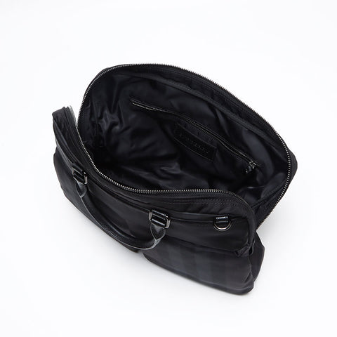 バーバリー BURBERRY チェック ブリーフケース ビシネスバッグ ナイロン ショルダーバッグ ブラック WS13450