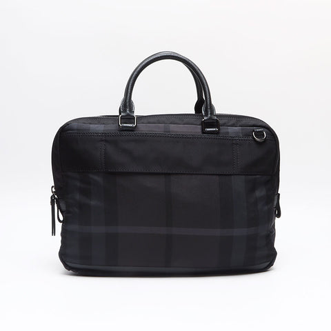 バーバリー BURBERRY チェック ブリーフケース ビシネスバッグ ナイロン ショルダーバッグ ブラック WS13450