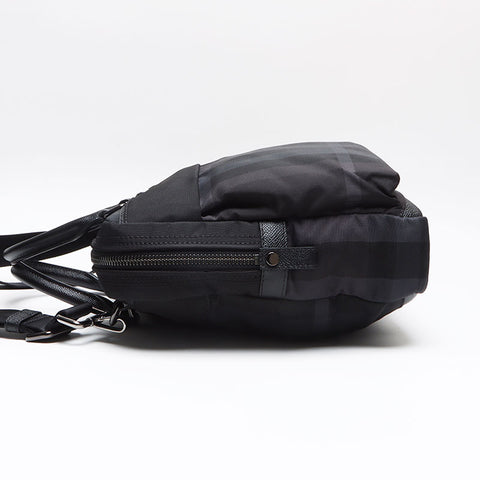 バーバリー BURBERRY チェック ブリーフケース ビシネスバッグ ナイロン ショルダーバッグ ブラック WS13450