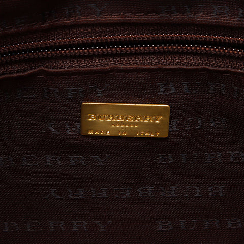 BURBERRY Novacheck PVC Shoulder Bag beige WS13451