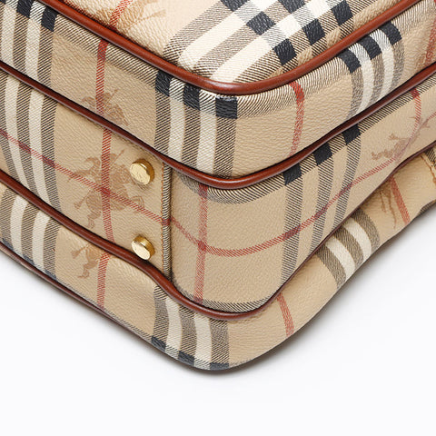 バーバリー BURBERRY ノバチェック PVC ショルダーバッグ ベージュ WS13451