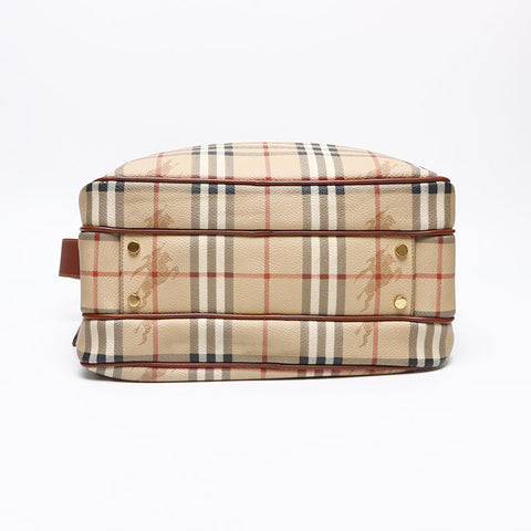 バーバリー BURBERRY ノバチェック PVC ショルダーバッグ ベージュ WS13451