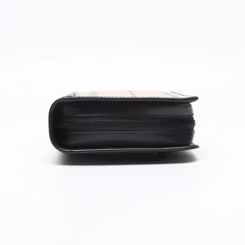 バーバリー BURBERRY ノバチェック PVC クラッチバッグ ベージュ WS13452