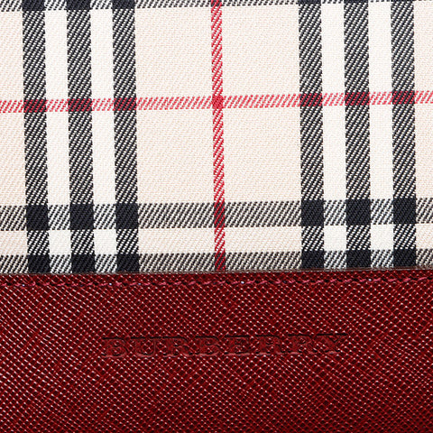 バーバリー BURBERRY ノバチェック キャンバス×レザー バーバリー BURBERRY ノバチェック キャンバス×レザー