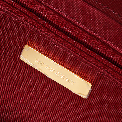 BURBERRY Nova check canvas x leather Handbag beige WS13455