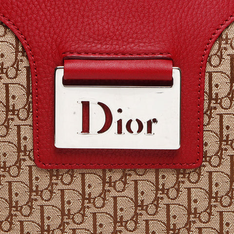 Christian Dior Street Chic Trotter Canvas Shoulder Bag beige WS13456