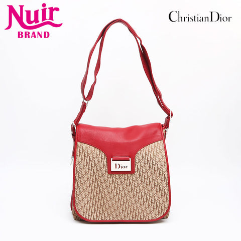 クリスチャンディオール Christian Dior ストリートシック トロッター キャンバス ショルダーバッグ ベージュ WS13456