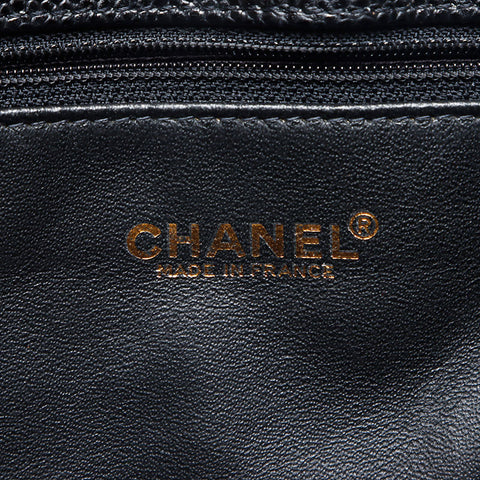 シャネル CHANEL 6番台 キャビア チェーン プッシュロック ココマーク ショルダーバッグ ブラック WS13462