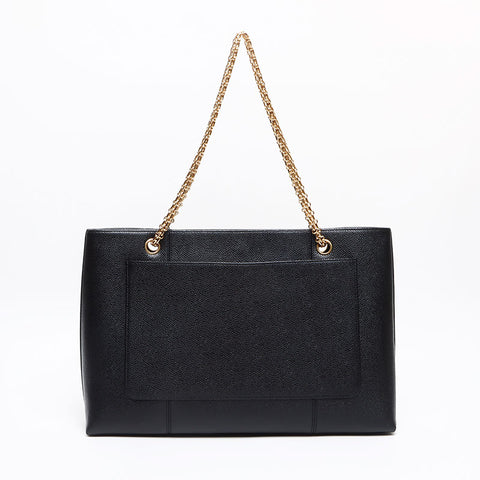 シャネル CHANEL 6番台 キャビア チェーン プッシュロック ココマーク ショルダーバッグ ブラック WS13462