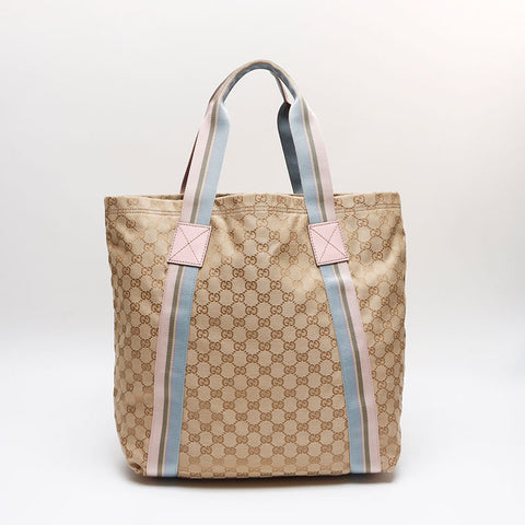 グッチ GUCCI GGキャンバス ハンドバッグ トートバッグ ベージュ WS13475