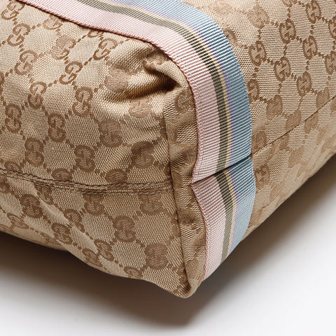 Sac à main en toile GUCCI GG Tote Bag beige WS13475