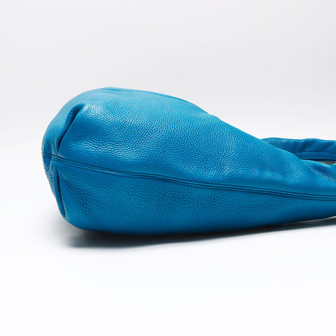 GUCCI Soho Charm G Stitch Fringe One Belt Shoulder Bag blue WS13476