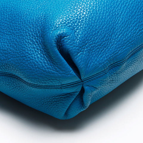 GUCCI Soho Charm G Stitch Fringe One Belt Shoulder Bag blue WS13476