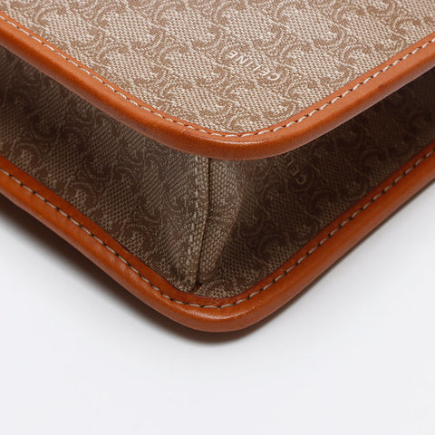 セリーヌ CELINE マカダム 斜め掛け クラッチバッグ 2WAY ショルダーバッグ ベージュ WS13477