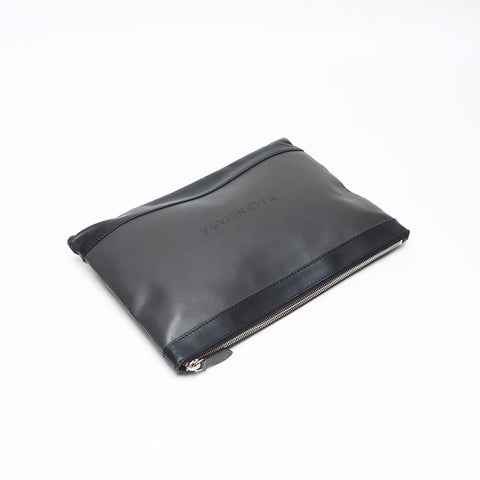BALENCIAGA Navy clip M Clutch bag black WS13481