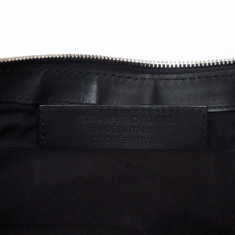 BALENCIAGA Navy clip M Clutch bag black WS13481