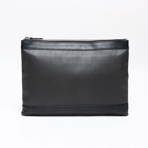 BALENCIAGA Navy clip M Clutch bag black WS13481
